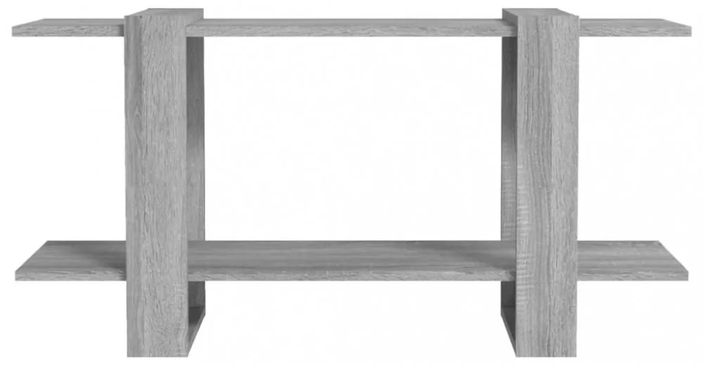 szürke sonoma-tölgyszínű szerelt fa könyvszekrény 100x 30x51 cm