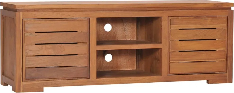 vidaXL tömör tíkfa TV-szekrény 110 x 30 x 40 cm
