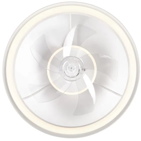 LED Mennyezeti lámpa ventilátorral FARGO LED/37W/230V fehér + távirányító