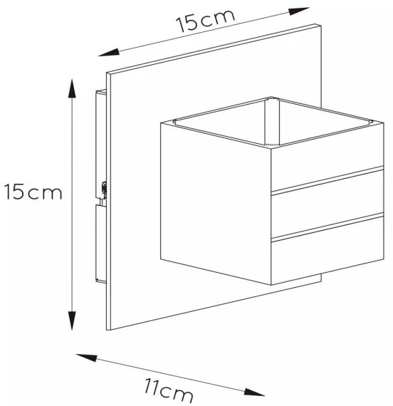 Lucide 17282/11/12 - Fali lámpa BOK 1xG9/40W/230V