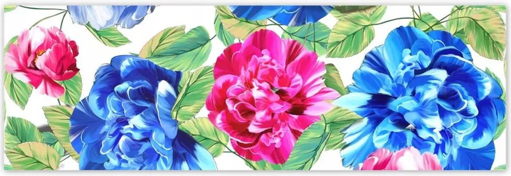 Poszterek 200x66 Színes virágok Virágok