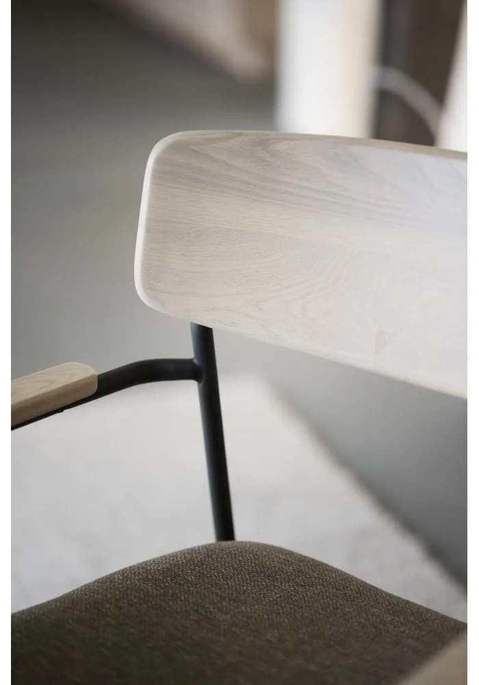 Bézs-natúr színű étkezőszék szett 2 db-os Maymont – Rowico