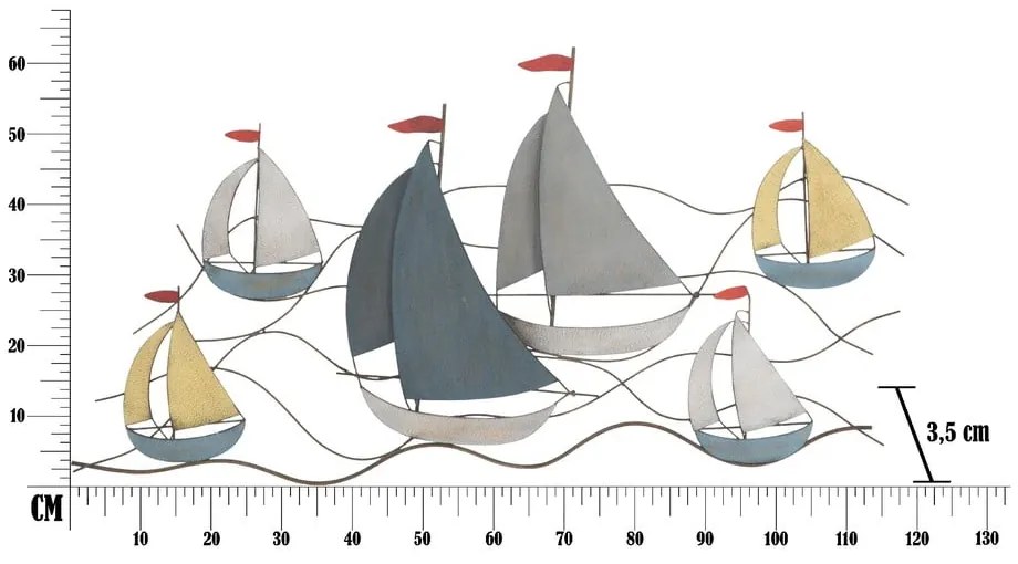 Sea fali dekoráció, 114,5 x 62,5 cm - Mauro Ferretti