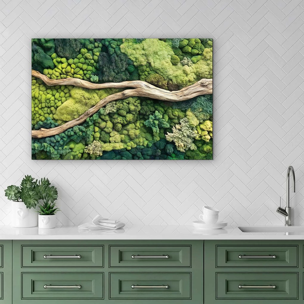 DUBLEZ | Moha kép utánzata - Ág az erdőben