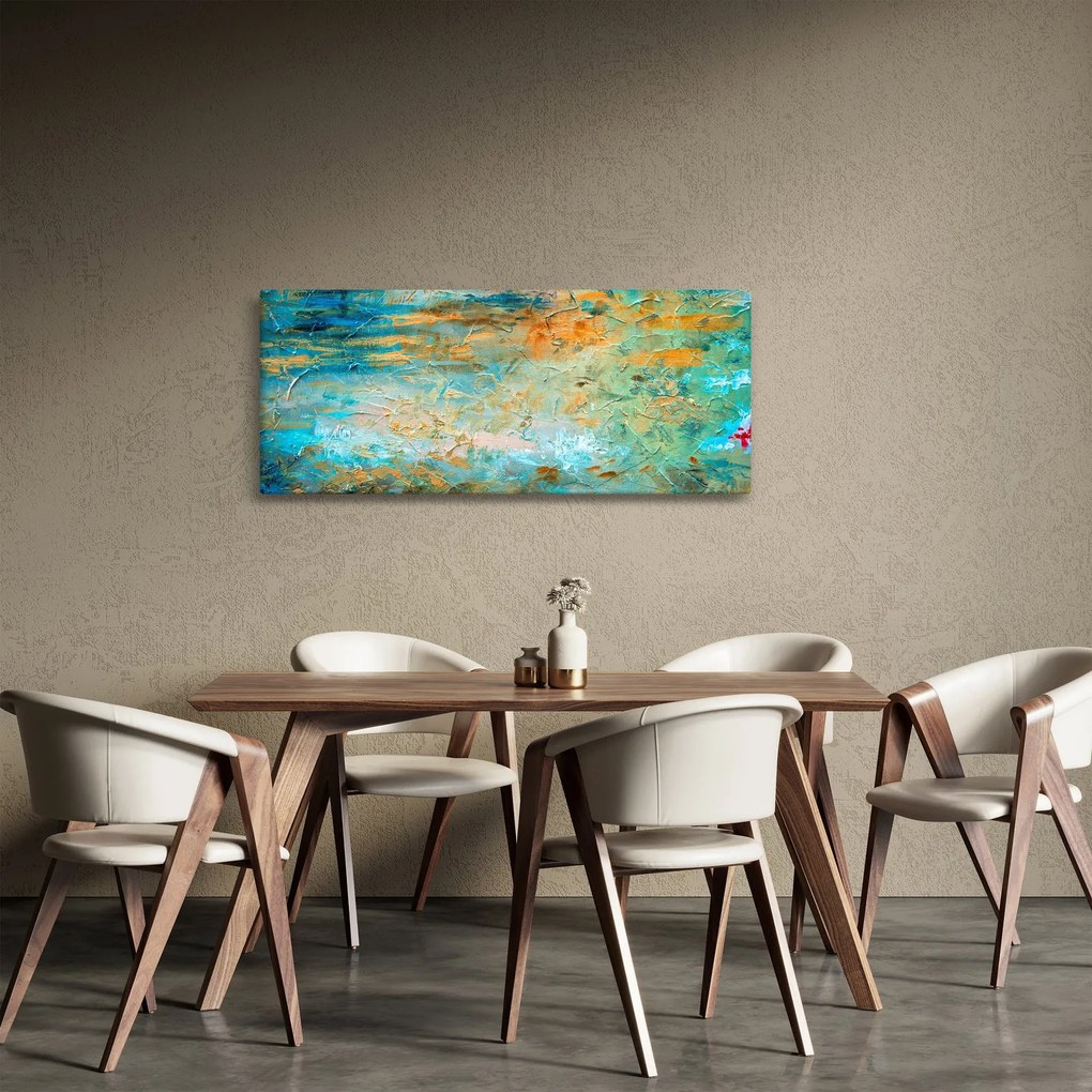 A kék absztrakció képe (120x50 cm)