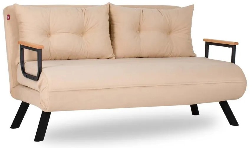 2 személyes kanapéágy Homoko 2-Seater - Krém