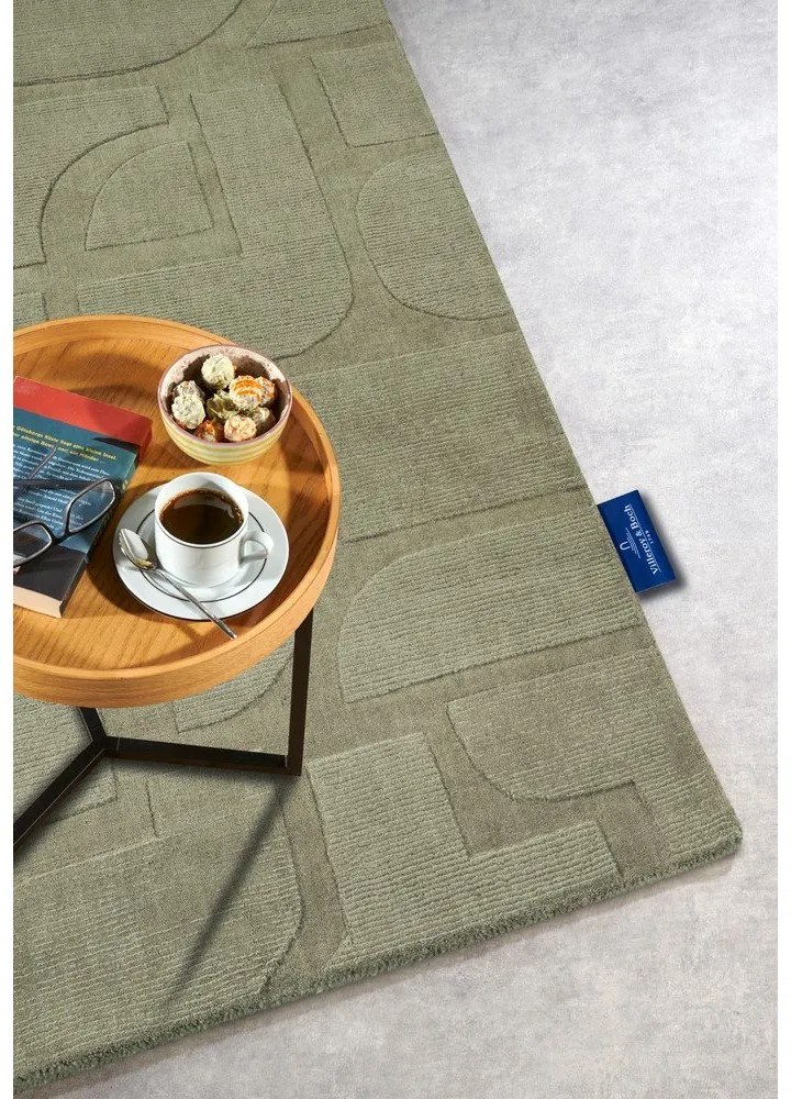 Zöld kézi szövésű gyapjú szőnyeg 160x230 cm Alexis – Villeroy&amp;Boch