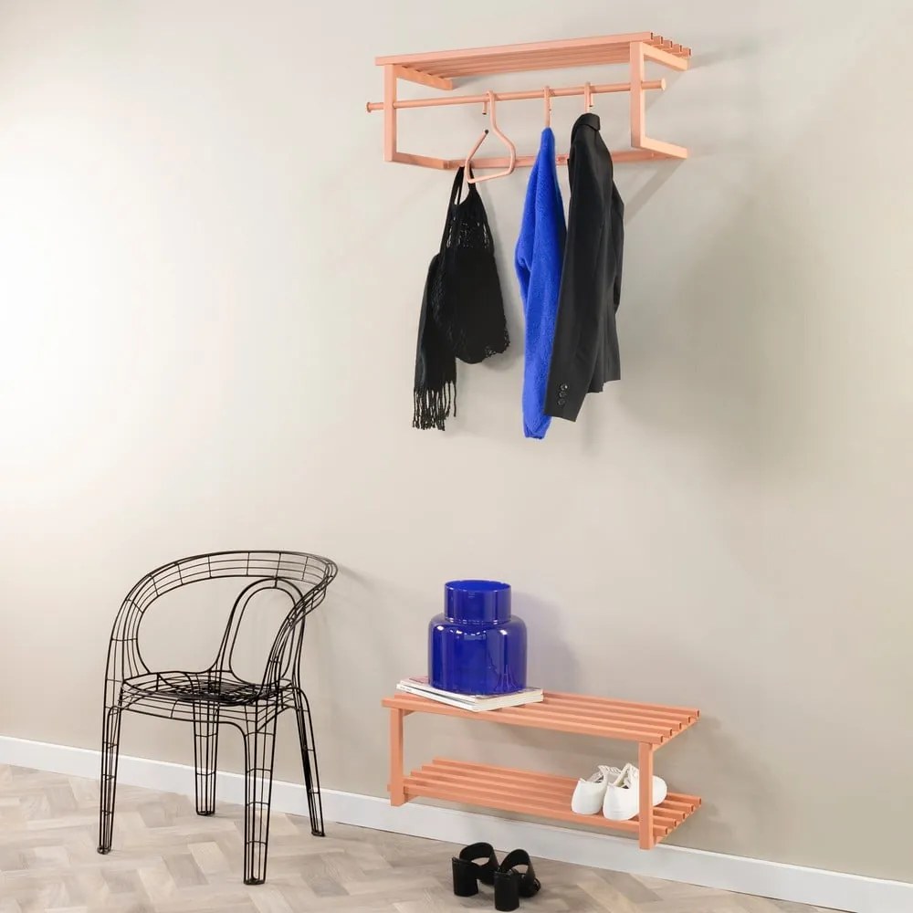 Lazacszínű fém függő cipőtartó 71x26x34 cm Marco – Spinder Design