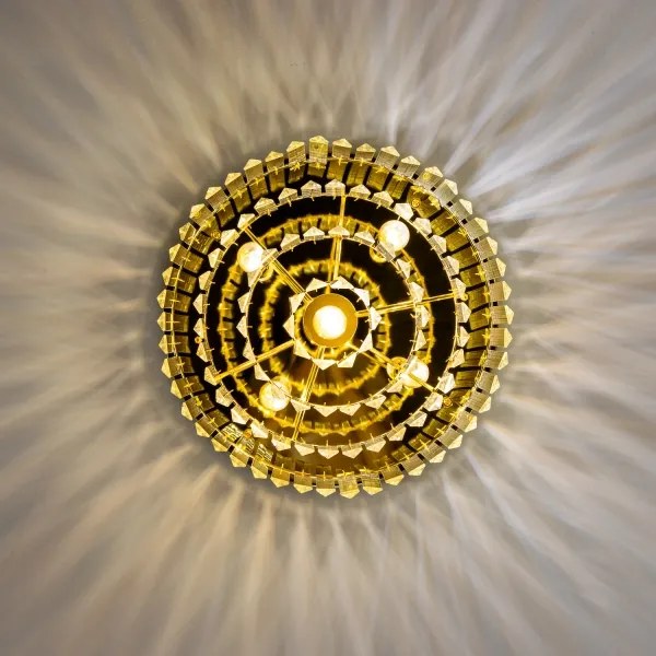 Brilagi - LED kristály mennyezeti lámpa MOZART 5xE14/40W/230V aranyszínű