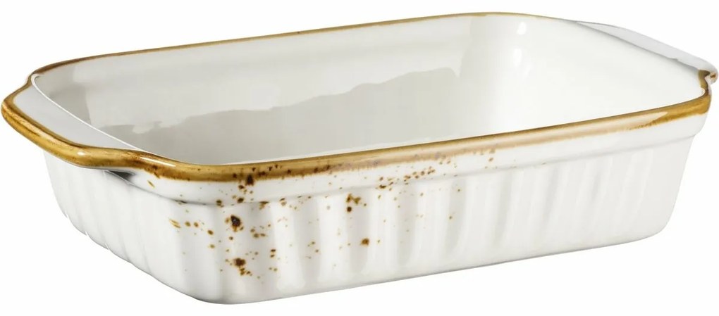 Mäser Sütőedény Pintar Fehér barna pöttyök 23 x14,5 cm, S