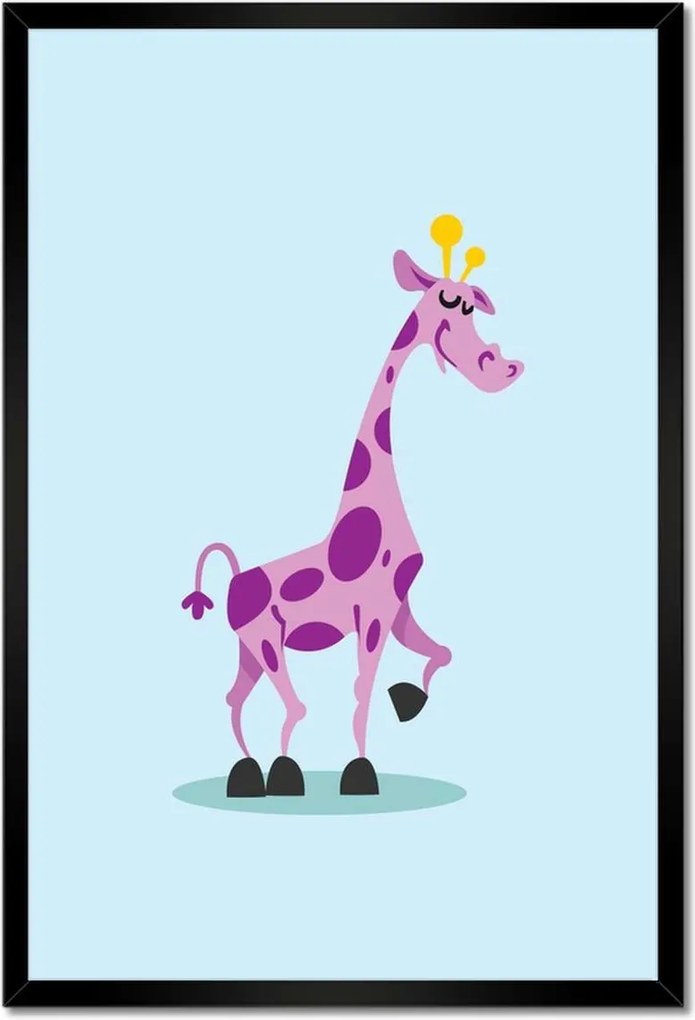 Poszterek keretben 40x60 Zsiráf a gyerekszobába