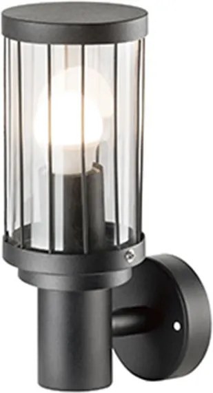 POLUX 312303 FIORD Modern Kültéri Fali Lámpa Matt Fekete E27 IP44