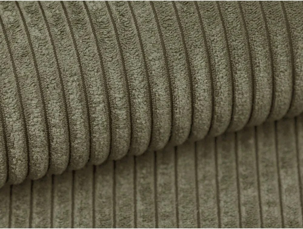 Zöld kordbársony kanapé 255 cm Campi – Cosmopolitan Design