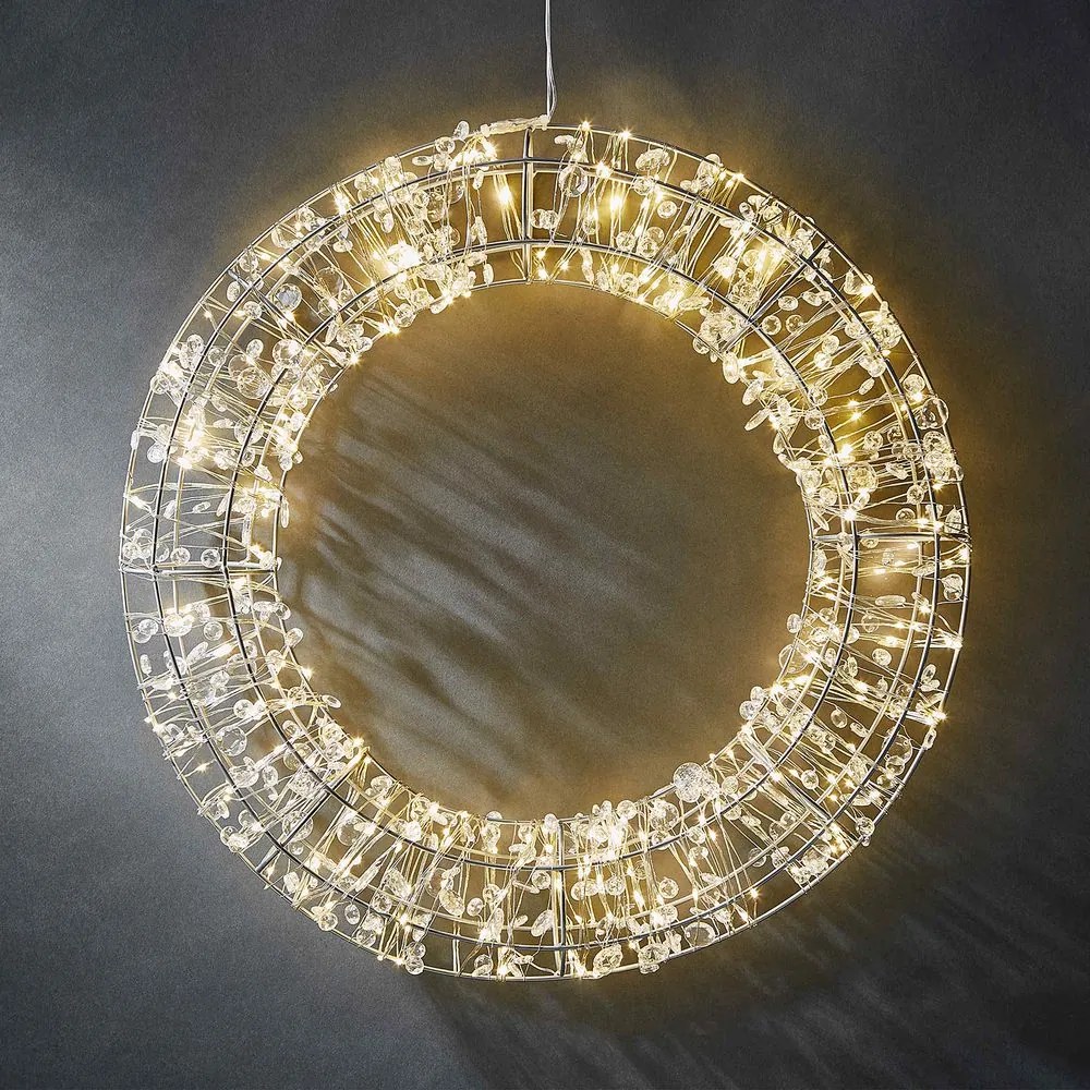 MON BIJOU világító LED-es koszorú, Ø 45 cm