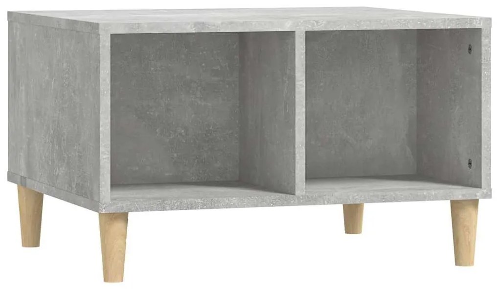 Betonszürke szerelt fa dohányzóasztal 60 x 50 x 36,5 cm