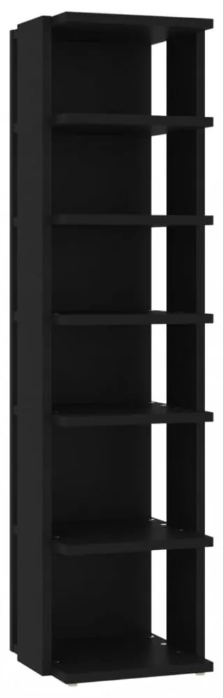 2 db fekete cipősszekrény 27,5 x 27 x 102 cm