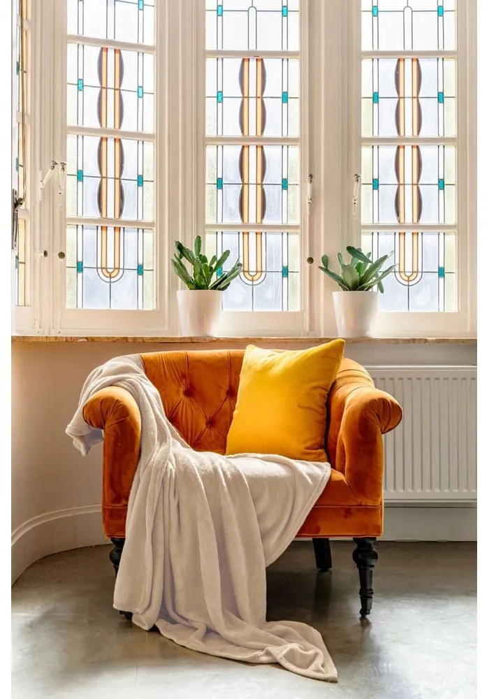 Bézs mikroplüss takaró, 130 x 170 cm - Tiseco Home Studio