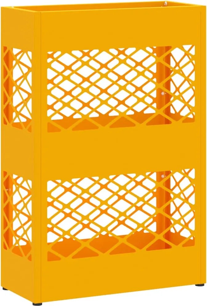 vidaXL Napernyő Állvány mustársárga 28 x 12 x 41 cm Acél