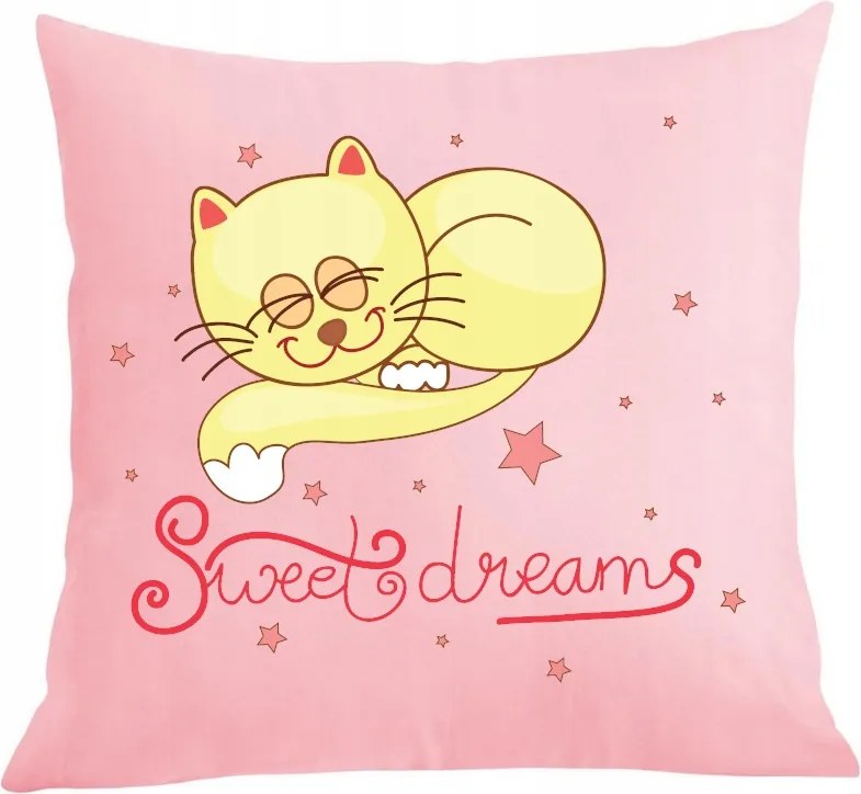 Párna párnahuzat Sweet Dreams Cica