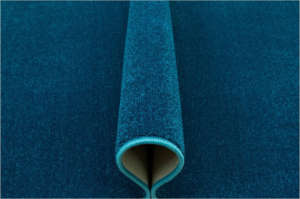 Tengeri Türkiz Szőnyeg Divatos Sima Filcből Carousel Méretre 200x250 cm