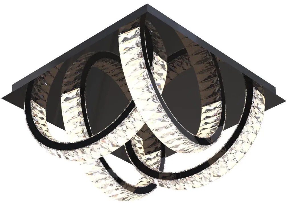 Zuma Line MX3274-4-3BCT - TULA LED mennyezeti lámpa 23,5W, fekete