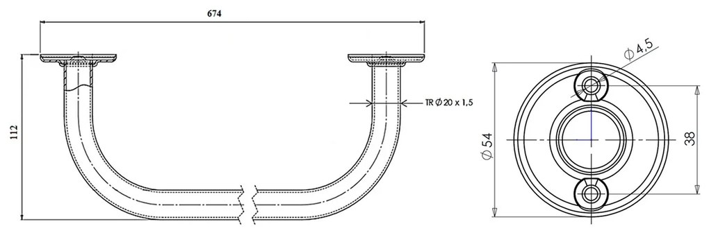 AQUALINE 8011 törülközőtartó-szárító 60 cm, fehér