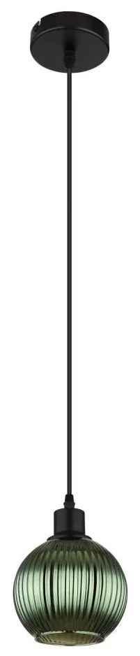 Globo Globo 15638G - Csillár zsinóron ZUMBA 1xE27/25W/230V átm. 15 cm zöld GL7491