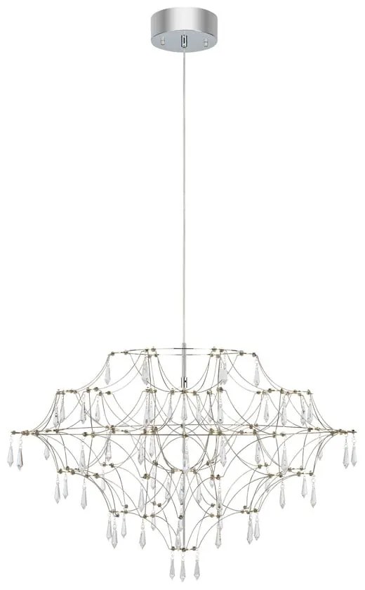 Ezüstszínű LED függőlámpa ø 80 cm Efesos – Markslöjd