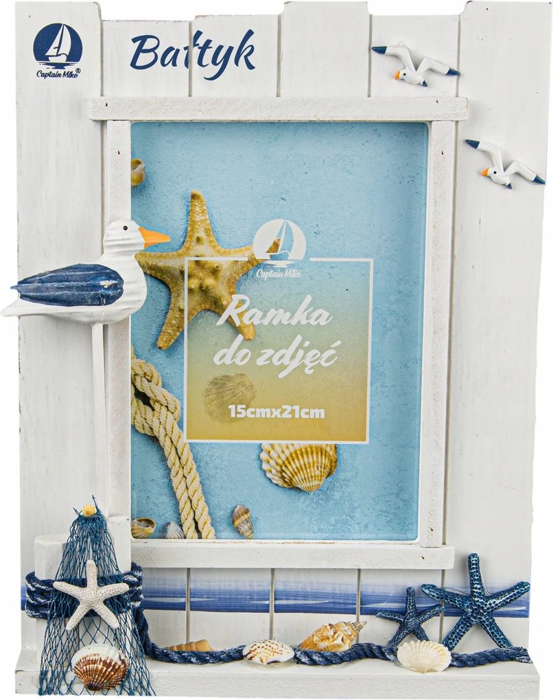 Dekoratív képkeret Balti-tenger 15 x 21 cm
