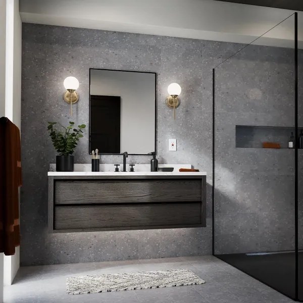 Kichler KL-BENNO1-CPZ - LED Fürdőszobai lámpa BENNO 1xG9/3W/230V IP44 réz