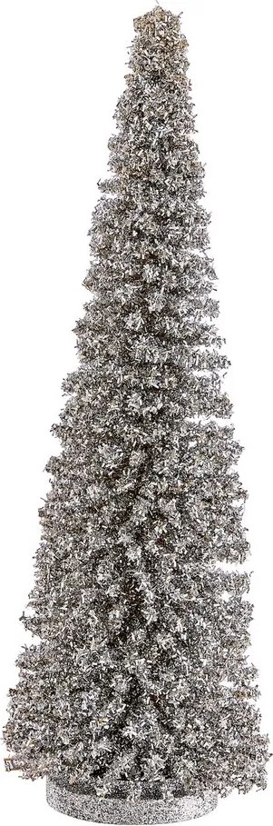 X-MAS csillámló fenyő 45 cm ,ezüst