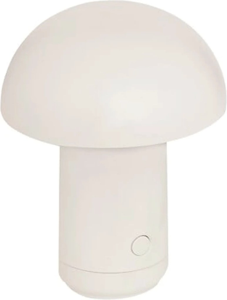 LED asztali lámpa FUNGHI 11,2 cm, fehér