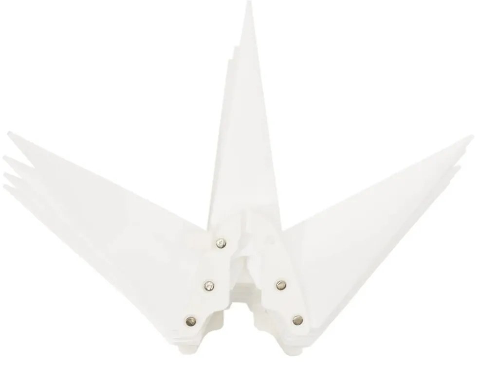 összecsukható tüskés fehér karácsonyi lámpa LED-del 57 cm