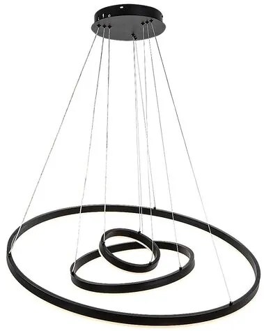 RÁBALUX 72306 ISAURE Modern Led Függesztett Lámpa Fekete IP20