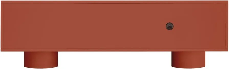 Terrakotta színű TV-állvány 160x48x42 cm Taro – noo.ma