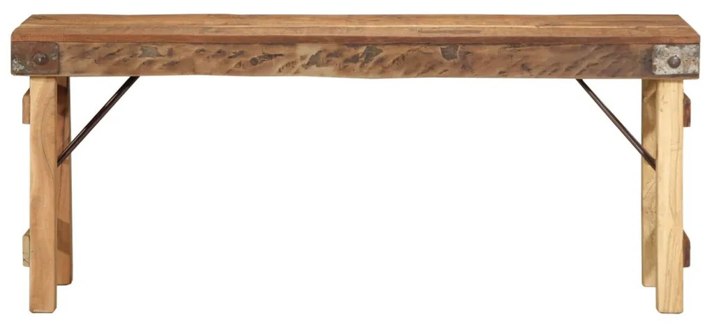 Pad 110x35x46 cm Tömör Fa Újrahasznosított