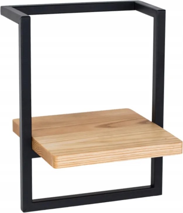 Virágtartó Fali Polc Loft Felakasztható Fekete Tölgy Virágok