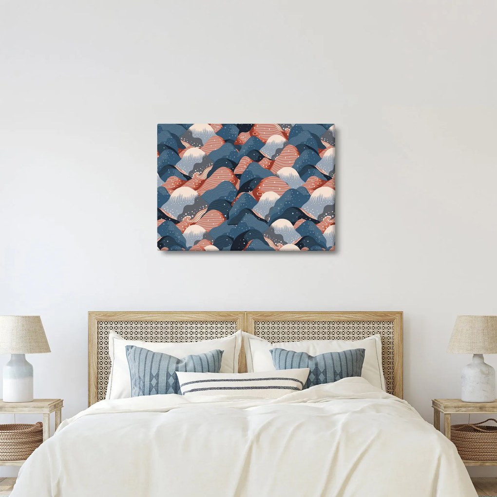 Kép - Hullámok és dombok (70x50 cm)