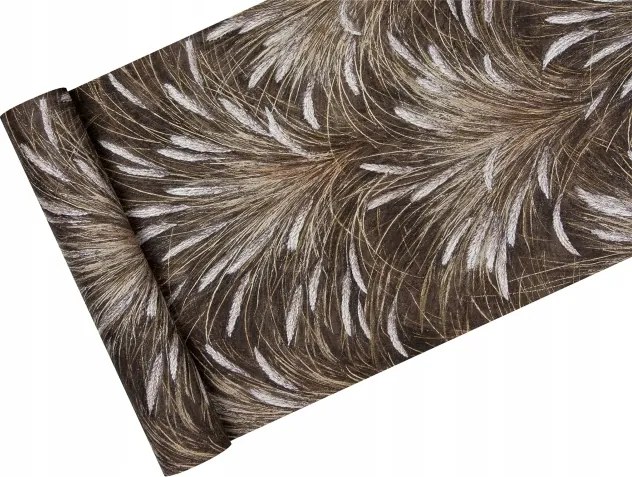 Fali tapéta barna Toll Fű kemény vinil