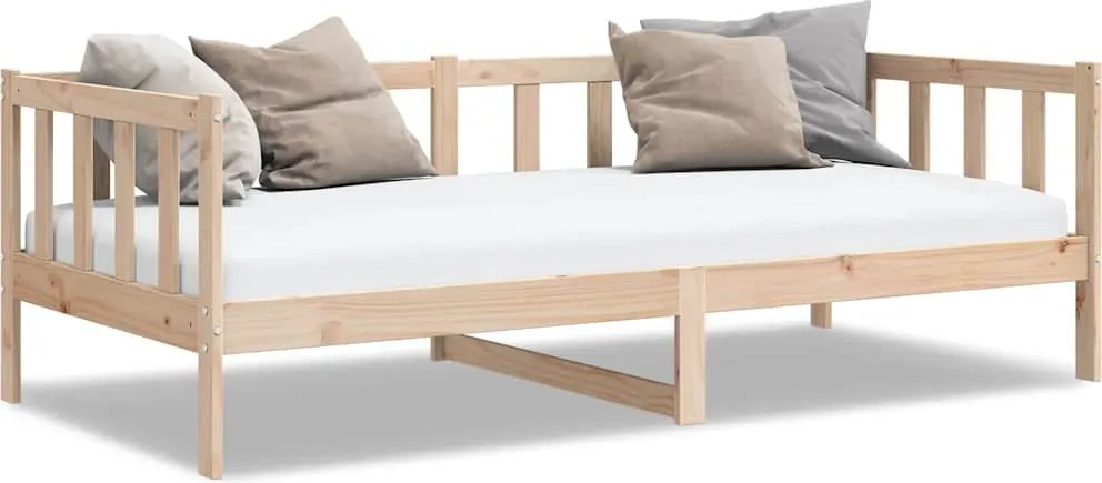vidaXL tömör fenyőfa kanapéágy 90 x 200 cm