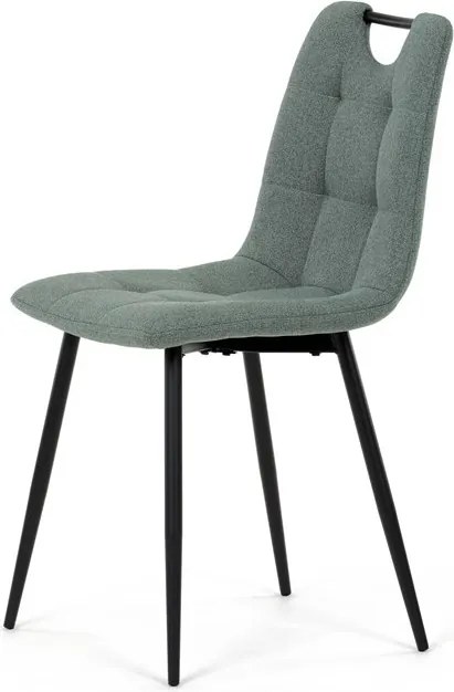 Étkezőszék, zöld, szövet, DCL-V2017 GRN2