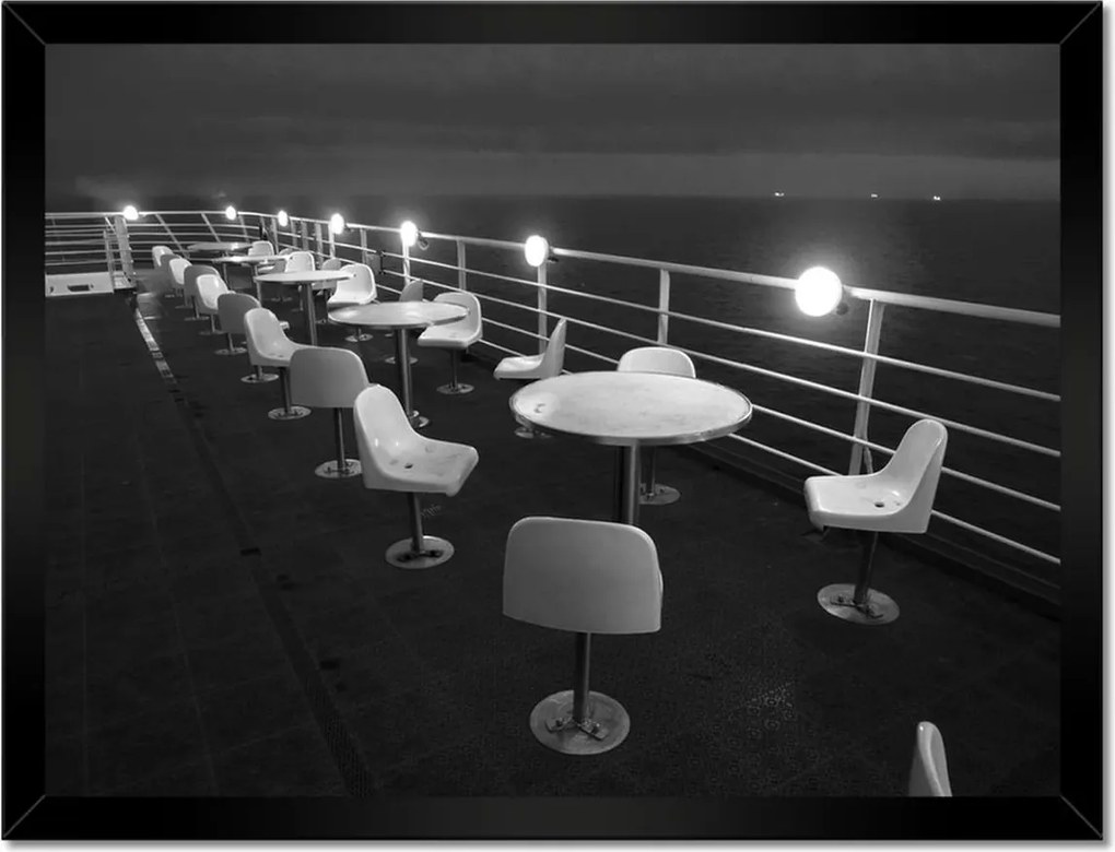 Poszterek keretben 40x30 Kávézó a tengerparton