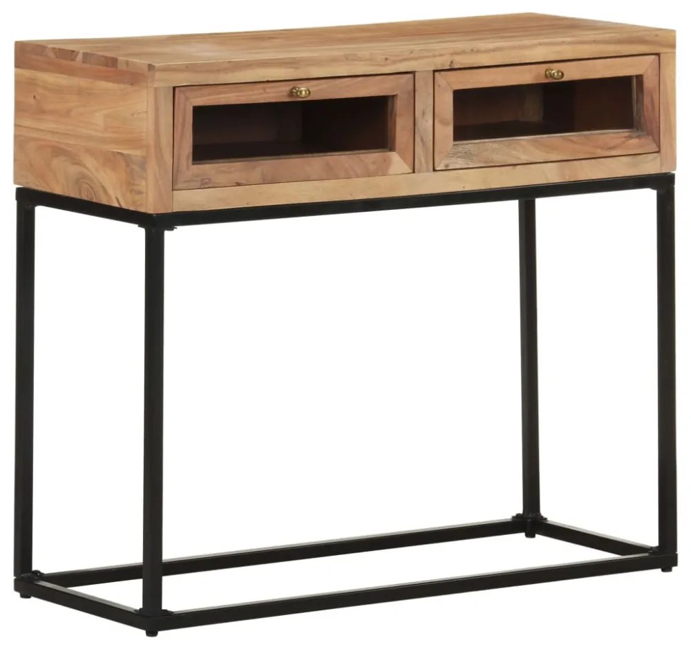 tömör akácfa tálalóasztal 90 x 35 x 76 cm