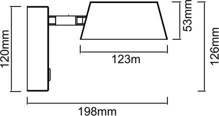 Open Design OR86522 - LED fali lámpa TIMO LED/6W/230V 3000/4500/6500K fekete
