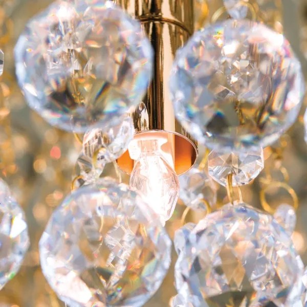 Orion DLU 2378/9/62-Kristály mennyezeti lámpa GLORIA 9xG9/40W/230V átm. 62 cm arany