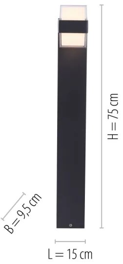 Paul Neuhaus 9481-13 - LED Kültéri lámpa CARA LED/8W/230V IP44