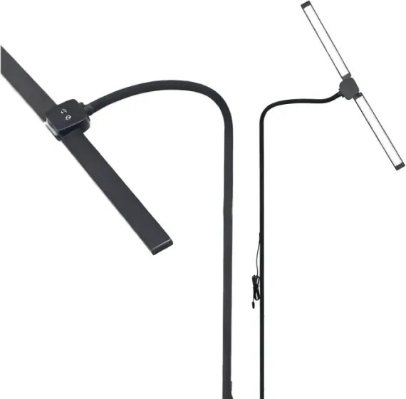 LED fényerőszabályozható állólámpa TEILO LED/14W/230V 3000/4000/6000K fekete