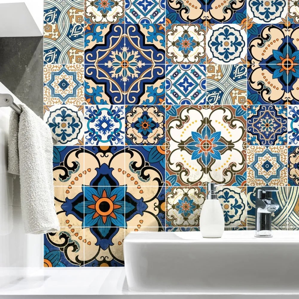 Toundra 60 részes dekorációs falmatrica szett, 10 x 10 cm - Ambiance