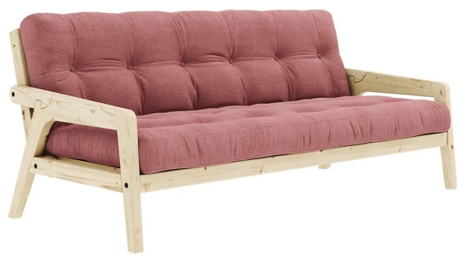 Rózsaszín kinyitható kanapé 190 cm Grab Clear – Karup Design