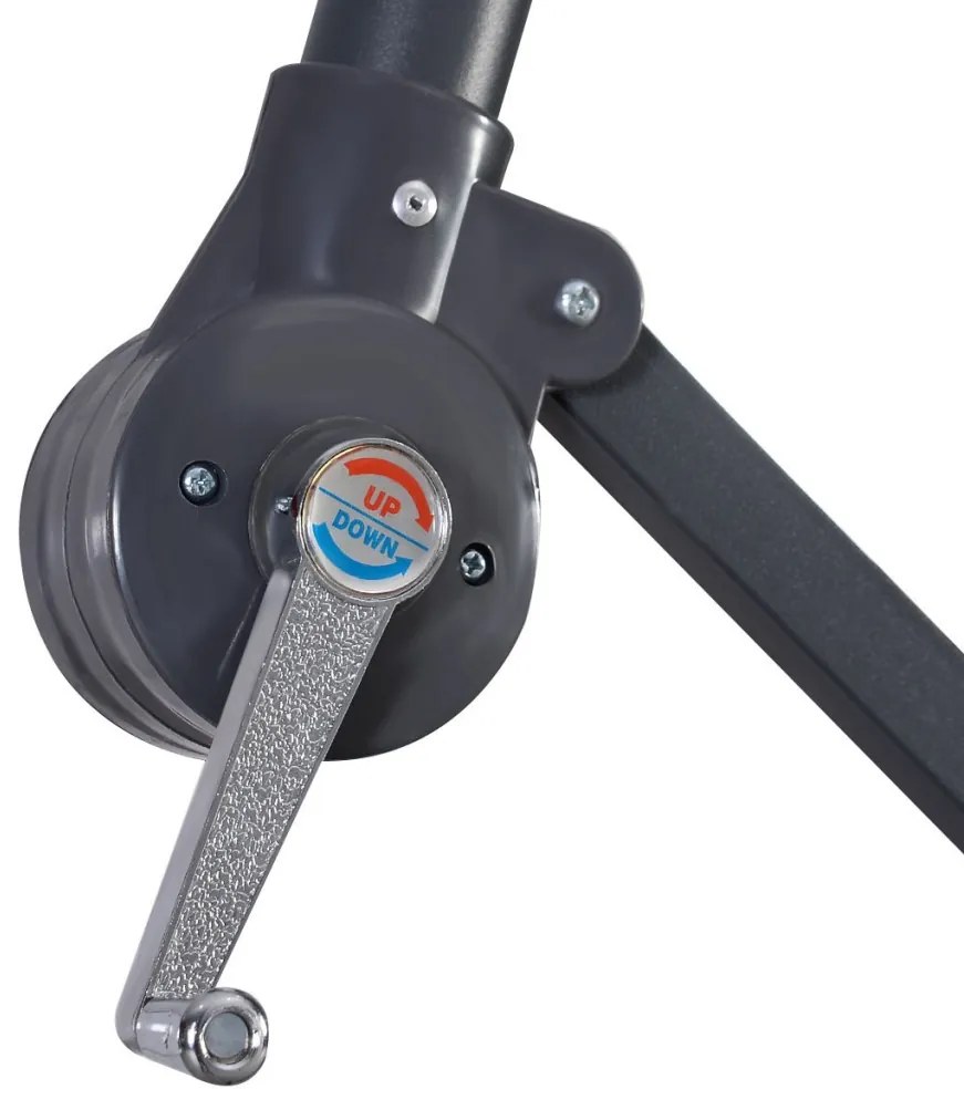 Függő napernyő 2,7 m, piros